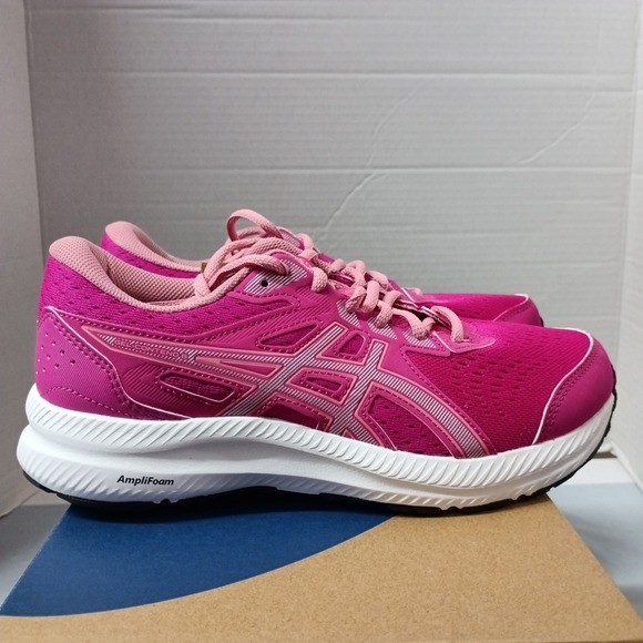 Asics Shoes - ASICS Gel-Contend 8 Pink Rave Lace Up Running Shoes Sneakers Women's Size 7